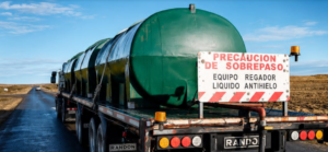 VIALIDAD PROVINCIA TRABAJÓ SOBRE LA RUTA N°40  CON LÍQUIDO ANTIHIELO