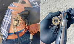 SECUESTRO DE ARMA Y CARNE EN GOBERNADOR GREGORES